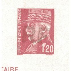 copy of PETAIN - 1F20 - CARTE POSTALE DE SERVICE - 1000 POINTS - COMPLET AVEC FICHE COMPTABLE - RARE - COTE 425€.