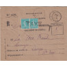 VIENNE - MILLAC - EVELOPPE RECOUVREMENTS DES POSTES N°1494 - SEMEUSE UTILISEE COMME TAXE - N°362 PAIRE GRIFFE TAXE.