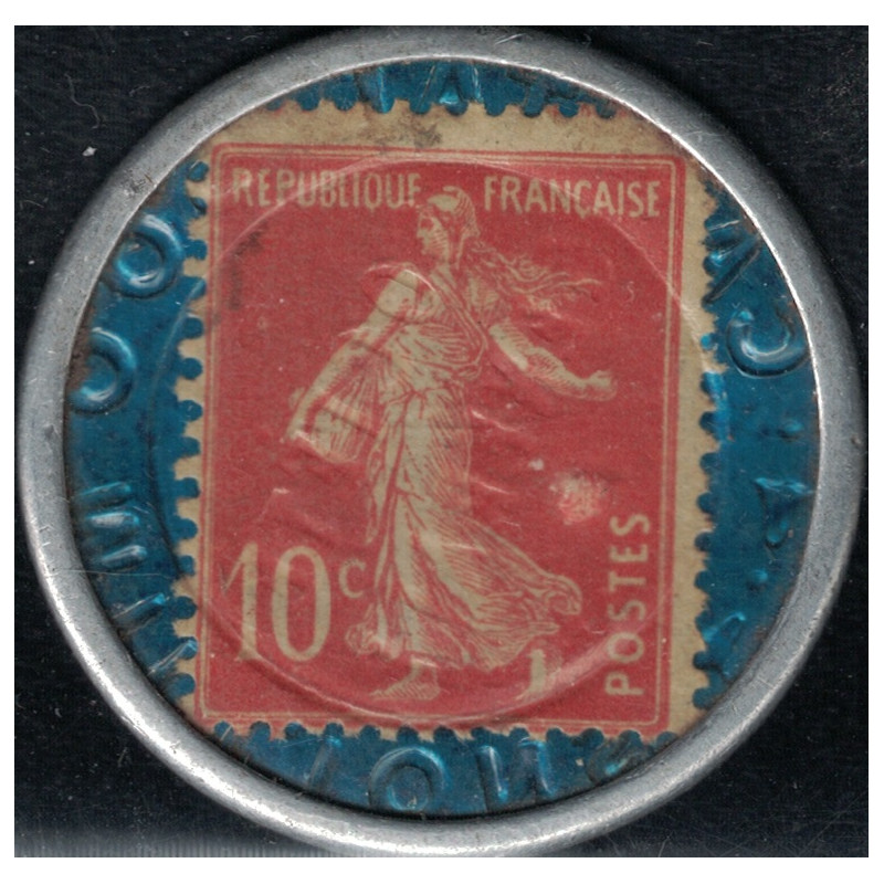 copy of No0138 - CREDIT LYONNAIS - SEMEUSE 10c ROUGE (P1).