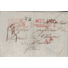 ITALIE - P.LE PONT-DE-BEAUVOISIN - LETTRE DE MILAN DU 1 JANVIER 1838 - DIVERSES TAXES.