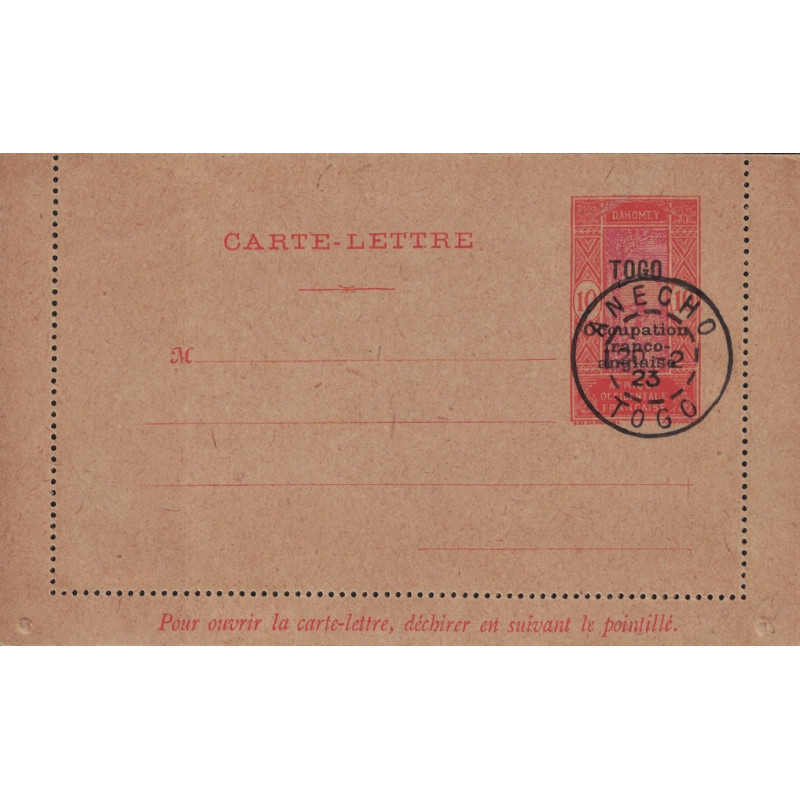 copy of TOGO - LOME-COTONOU - 1ER LIAISON POSTALE AVRIL 1937.