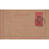 TOGO - ANECHO - DU 20-2-1923 - ENTIER POSTAL SUCHARGE OCCUPATION - CARTE LETTRE NON CIRCULE.