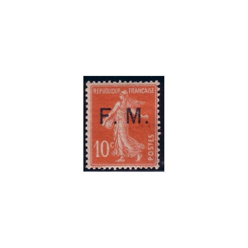 FM No005 10c SEMEUSE AVEC SURCHARGE.