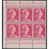 No1011 - 15F MULLER x 6 AVEC PUB MACHINE A LAVER LINCOLN (BLOC DE CARNET).