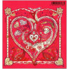 copy of BLOC FEUILLET No0134 - COEUR DE BACCARAT - SAINT VALENTIN.