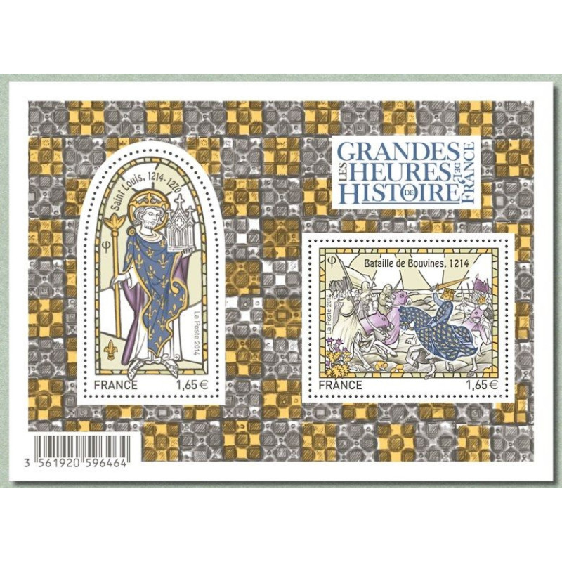 F4857 - FEUILLET LES GRANDES HEURES DE L'HISTOIRE DE FRANCE.