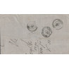 EMPIRE - N°24 - AMBULANT M.CM (MONT CENIS A MACON) - CACHET GARE DE CHAMBERY - LETTRE POUR ANNECY - SIGNE CALVES.