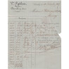 EMPIRE - N°24 - AMBULANT M.CM (MONT CENIS A MACON) - CACHET GARE DE CHAMBERY - LETTRE POUR ANNECY - SIGNE CALVES.
