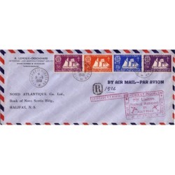 ST PIERRE ET MIQUELON - 1er LIAISON POSTALE 31 AOUT 1948.