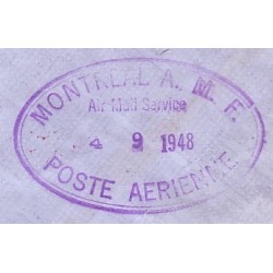 ST PIERRE ET MIQUELON - 1er LIAISON POSTALE 31 AOUT 1948.