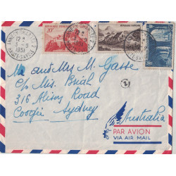 HAUTE SAVOIE - ANNECY CHARGEMENTS 2 - AFFRANCHISSEMENT A 95F - POUR SYDNEY - AUSTRALIE - LE 3-9-1951..