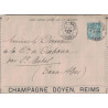 SAGE - 15c - ENTIER POSTAL - LETTRE ANNONCE PUBLICITAIRE - LYON-GARE - RHONE - LE 27 MARS 1900.