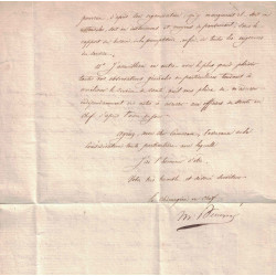 ALGERIE - ALGER - ARMEE EXPEDIre D'AFRIQUE - A - LETTRE D'ALGER DU CHIRURGIEN EN CHEF POUR UN CHIRURGIEN MAJOR.