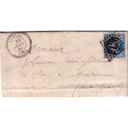 GERS - LUPIAC T22 DU 10-6-1867 No22 OBL.GC2126.