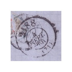 MAYENNE - SAINT MARTIN DE CONNEE - T22 1-9-1866 No22 OBL.GC3751.