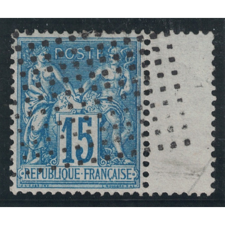 No090 - SAGE - CARRE DE POINTS - PARIS DEPART - PEU COURANT.