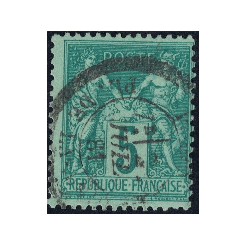 No075 - SAGE - CACHET ESSAI - PARIS PLACE DE LA BOURSE - RARE.