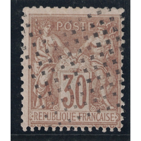 No080 - SAGE - CARRE DE POINTS - PARIS DEPART - PEU COURANT.