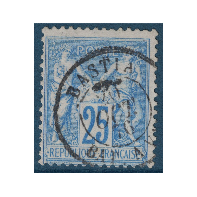 No078 - 25c SAGE OUTREMER - BASTIA - BAT A VAP. - MARITIME.