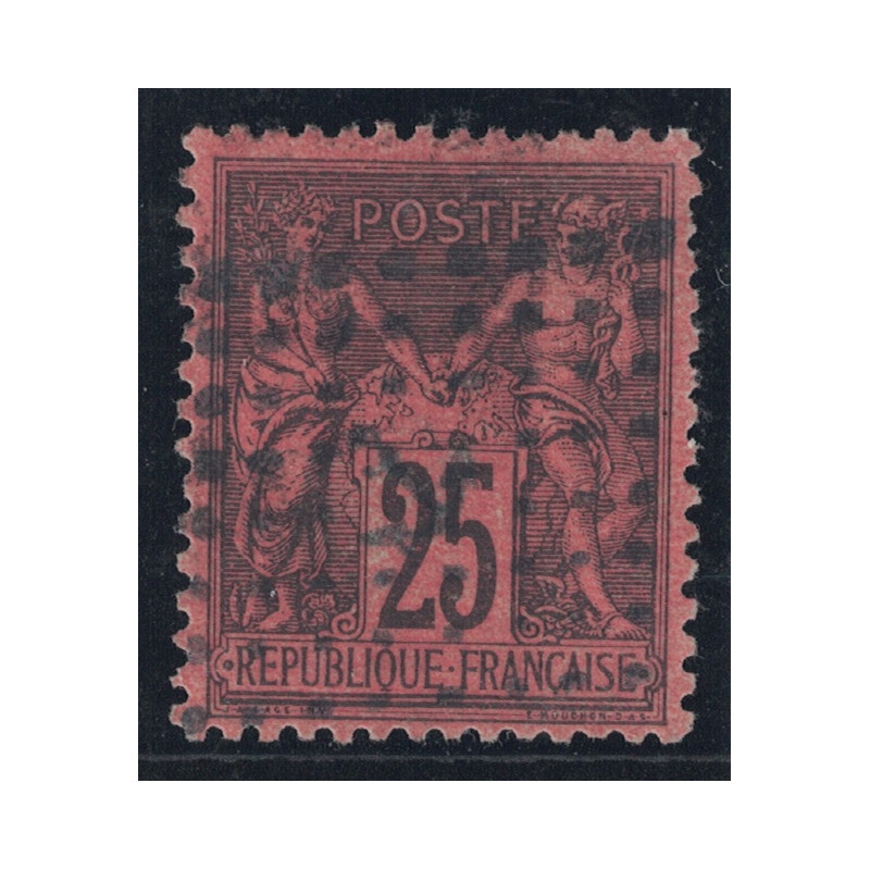No091 - JOUR DE L'AN - LOSANGE DE POINT - RARE SUR CETTE VALEUR.