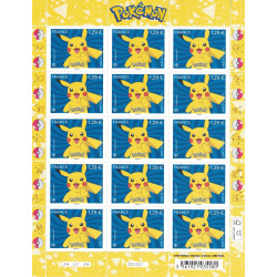 FEUILLET F127  - POKEMON - AVEC COIN DATE - 2024.