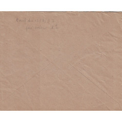VIENNE - MILLAC - EVELOPPE RECOUVREMENTS DES POSTES N°1494 - SEMEUSE UTILISEE COMME TAXE - N°362 PAIRE GRIFFE TAXE.