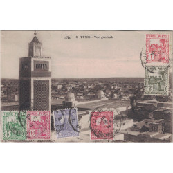 TUNISIE - NABEUL - CARTE POSTALE POUR LA FRANCE CONVOYEUR LIGNE SFAX A TUNIS LE 8-5-1929. .