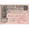 COTE D'OR - DIJON - SAGE 10c SUR CARTE PRIVEE ILLUSTREE "NOUVELLE ENCRE J.GARDOT DIJON" LE 21-5-1901.