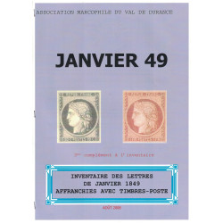 JANVIER 1849 - INVENTAIRE DES LETTRES DE JANVIER 1949 - 3ème COMPLEMENT A L'INVENTAIRE - 2008.