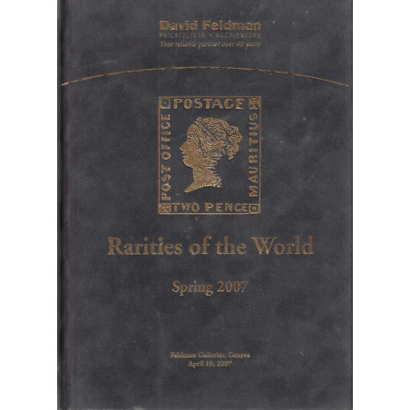 DAVID FELDMAN 2007 - RARITIES OF THE WORLD -  COUVERTURE VELOUR.
