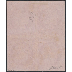 No049 - 80c ROSE BLOC DE 4 - EMISSION DE BORDEAUX - NEUF AVEC GOMME - SIGNE BAUDOT.