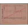 PETAIN - 1F20 - CARTE POSTALE DE SERVICE - 1000 POINTS - COMPLET AVEC FICHE COMPTABLE - RARE - COTE 425€.