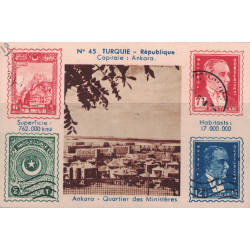 CHROMO - 31IMAGE AVEC ILLUSTRATIONS DE TIMBRES PAR PAYS AVEC PHOTO DES CAPITALES