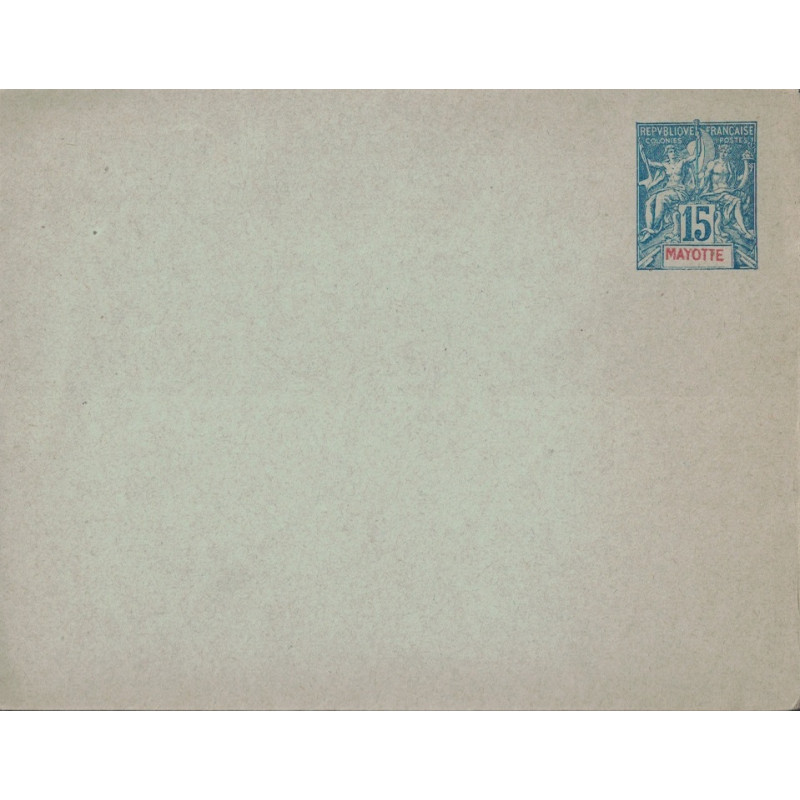 MAYOTTE - TYPE GROUPE - ENVELOPPE 15c - 123x96mm.