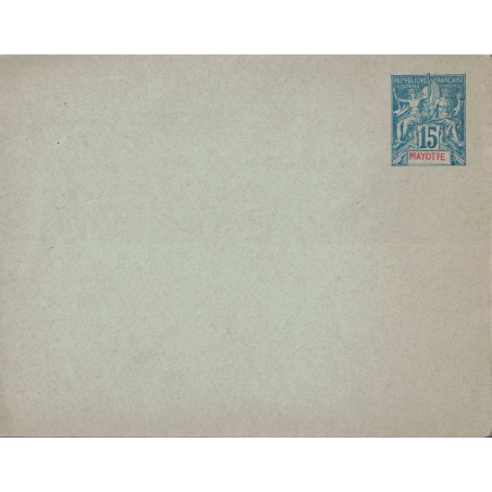MAYOTTE - TYPE GROUPE - ENVELOPPE 15c - 123x96mm.