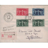 BAS RHIN - STRASBOURG PONT DE KIEL - 17-12-1949 - BEL AFFRANCHISSEMENT.
