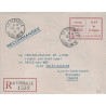 LIBERATION - ILOT DE SAINT NAZAIRE - ENTIER POSTAL ROUGE 4F50 - TAXE PERCUE - COTE 450€ - SIGNE CALVES.