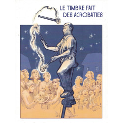 JOURNEE DU TIMBRE - FETE DU TIMBRE - 2025 - VAUCLUSE - SORGUES - ENTIER POSTAL - THEME ACROBATES.