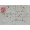 ITALIE - ITALIE MARSEILLE EN ROUGE - TIMBRE ITALIEN GC2240 DE MARSEILLE - 17-5-1865.