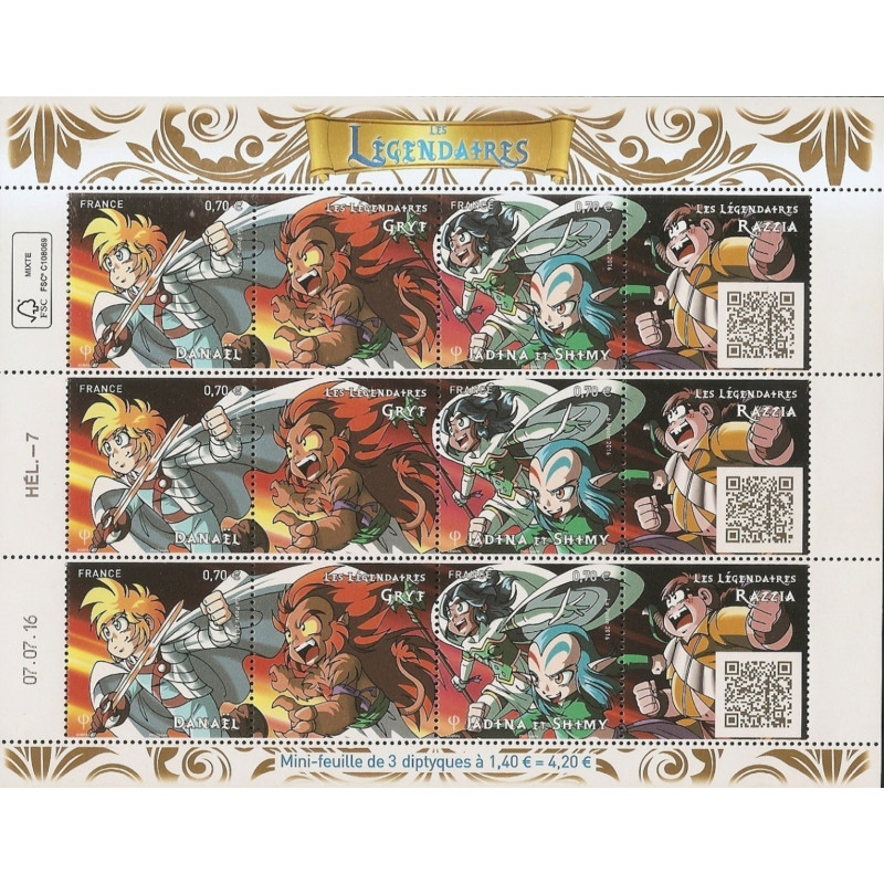 F5081a - BANDE DESSINEE MANGA FRANCAIS - SANS CODE BARRE- LES LEGENDAIRES.