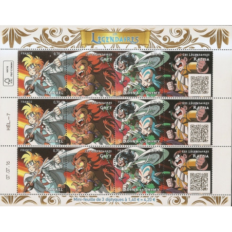 F5081a - BANDE DESSINEE MANGA FRANCAIS - SANS CODE BARRE- LES LEGENDAIRES.