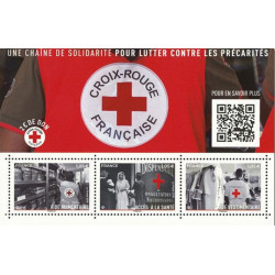 F5350 - CROIX ROUGE - FEUILLET UNE CHAINE DE SOLIDARITE.