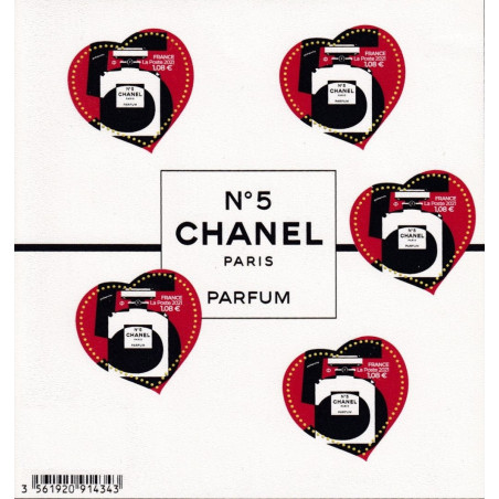 BLOC FEUILLET No0152 - SAINT VALENTIN - COEUR DE CHANEL - 2021.