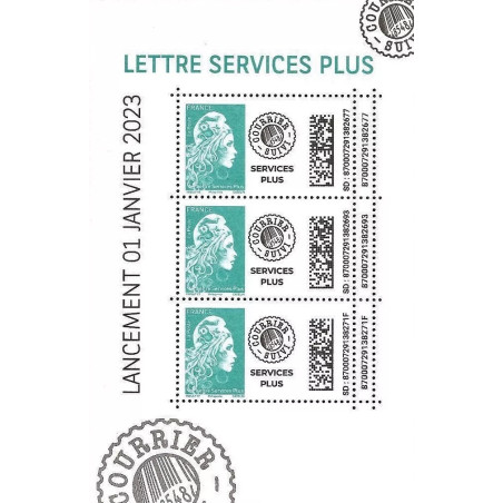 BLOC FEUILLET No0155 - LETTRE SERVICE PLUS - 2023.