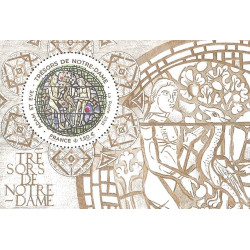 F5487 - TRESORS DE NOTRE DAME - VITRAIL - 2021.