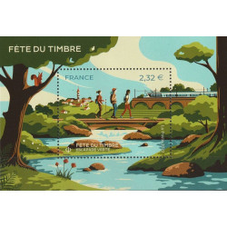 F5563 - FETE DU TIMBRE 2022 - ESCAPADE VERTE.