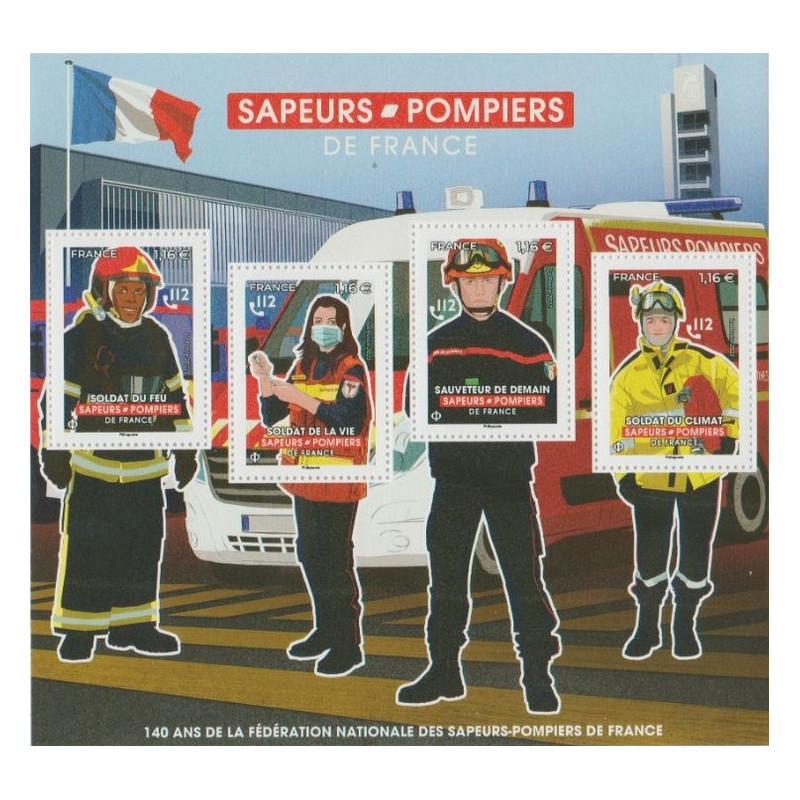 F5584 - 140e ANNIVERSAIRE DE LA FEDERATION NATIONALE DES SAPEURS POMPIERS DE FRANCE - 2022.
