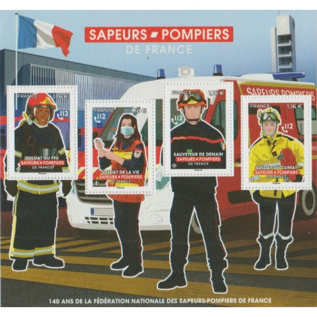 F5584 - 140e ANNIVERSAIRE DE LA FEDERATION NATIONALE DES SAPEURS POMPIERS DE FRANCE - 2022.