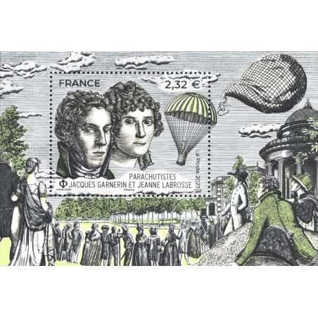 F5672 - JACQUES GARNERIN ET JEANNE LABROSSE - AEROSTIER - 2023.