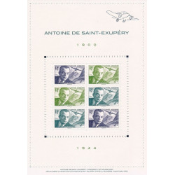 PA - F86 - BLOC FEUILLET ANTOINE DE SAINT EXUPERY - 2021.